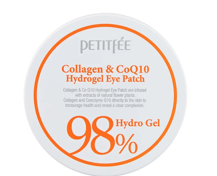 Патчи для век Petitfee & Koelf Collagen and Coenzyme Q10 гидрогелевые с коллагеном и коэнзимом Q10 Hydrogel Eye Patch 60 шт