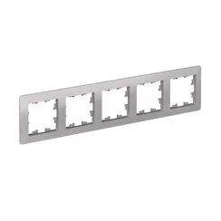 Рамка 5-м AtlasDesign Air алюм./дым. черн. SE ATN220305