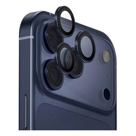Защитное стекло для камеры Uniq OPTIX Camera Lens AluGuard для iPhone 17 Pro/17 Pro Max (IP6.3P-6.9P(2025)-ALENSDNVY) Deep Navy