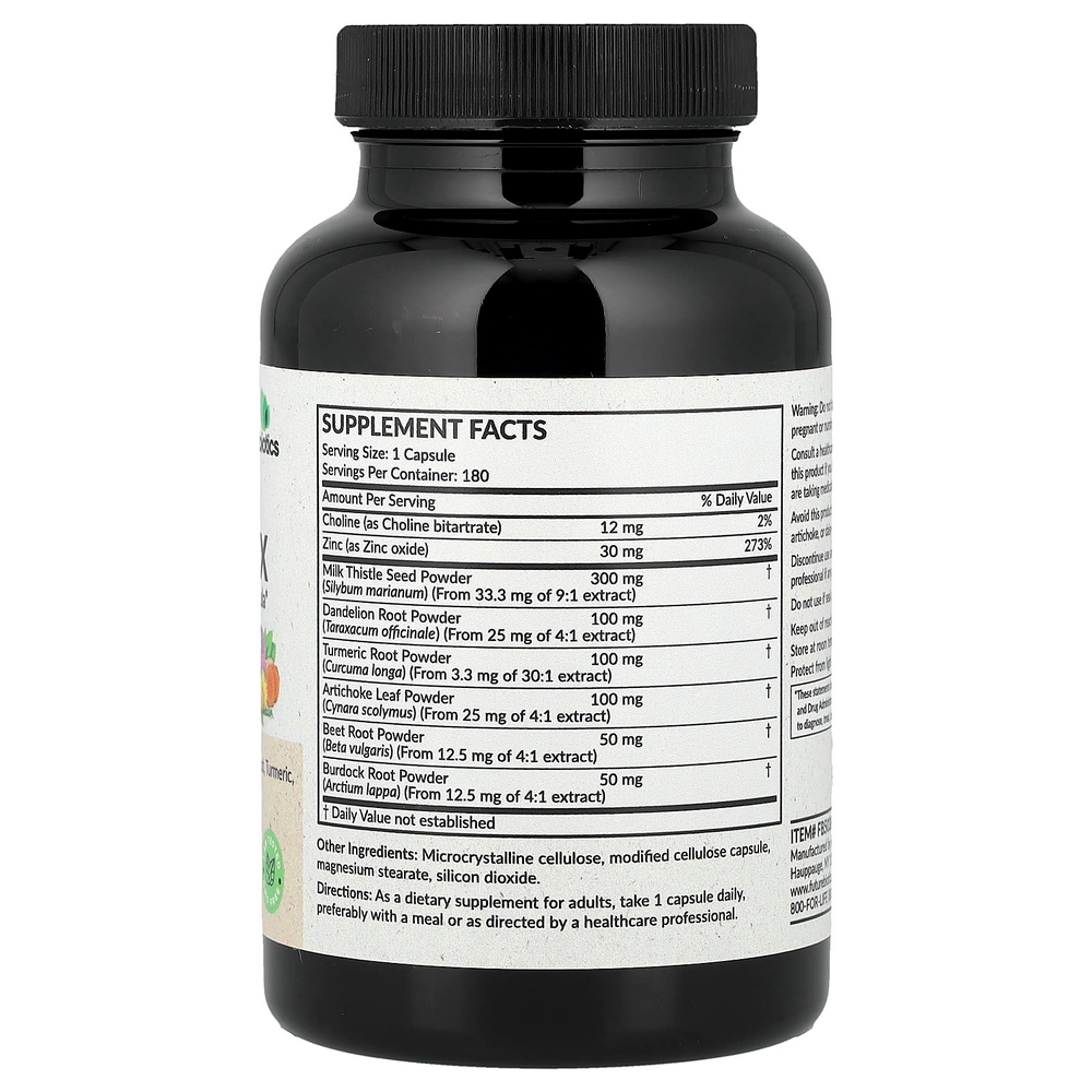 Futurebiotics, детоксикация печени, 180 вегетарианских капсул