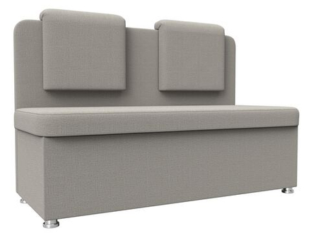 Диван кухонный прямой Маккон 2-х местный, Амур 02 бежевый, Рогожка, 125860