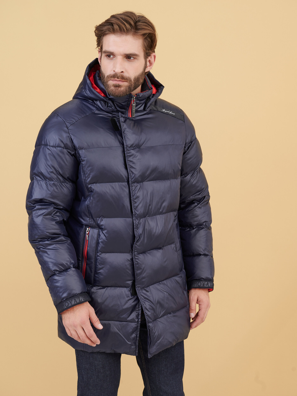 Стёганый пуховик SIZE+ с капюшоном