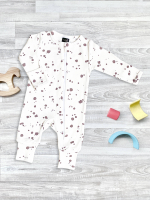 Комбинезон Mjölk Sleep and Play Кляксы, на манжетах, уценка