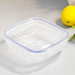 Набор контейнеров 4шт (0,35л, 0,6л, 1,025л, 1,7л) герметичных квадратных