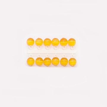 Подвес-серьга МИКРО-БИС КОШАЧИЙ ГЛАЗ желт. 4мм К 6шт.