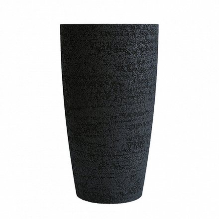 Кашпо CONUS EROSIA BLACK D50 H90