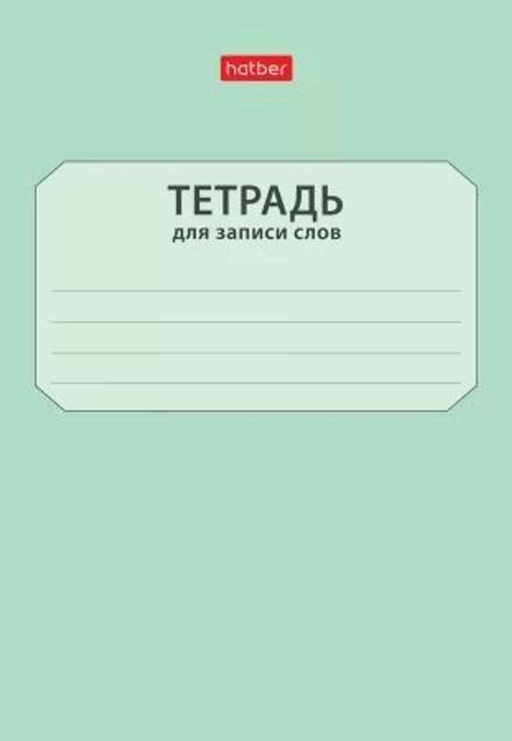 Тетрадь д/записи трудных слов А6 24л, скоба "Запиши слова"