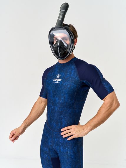 Маска полнолицевая Sargan Планета океан 2.0 черный/черный