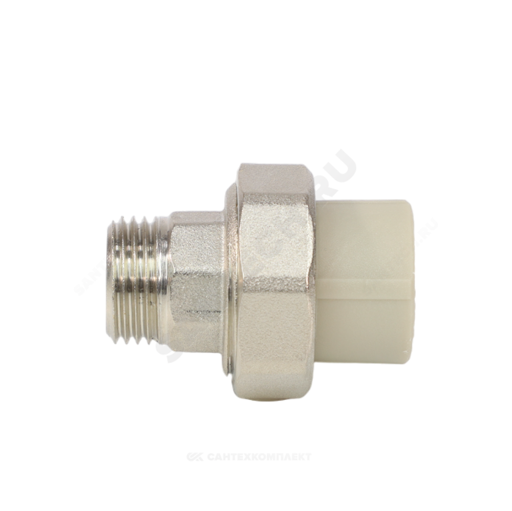 Муфта PP-R комбинированная разъемная серая Дн 40х1 1/4" НР VALFEX 10156032Г