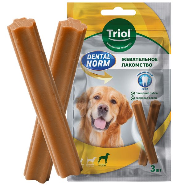 Лакомство Triol DENTAL NORM для собак крупных пород 