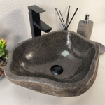 Раковина из речного камня RS-65252 45*37*15 0856