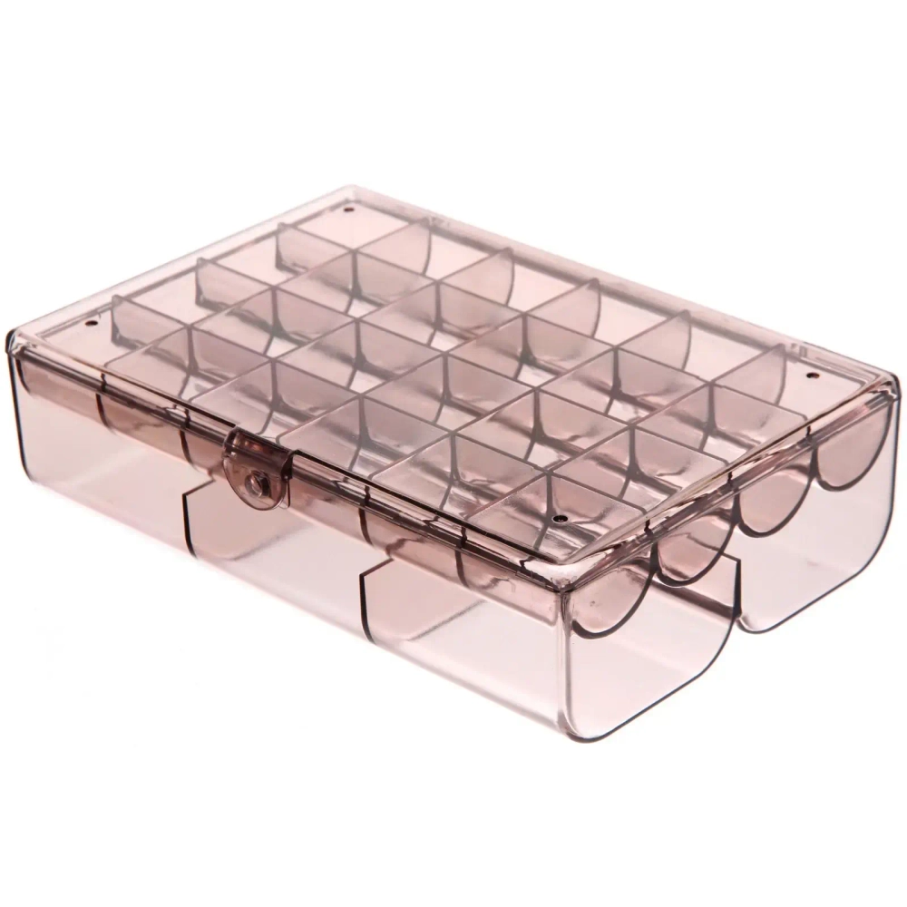 Органайзер для хранения «ТАРТИ ТАН», цвет прозрачный, два отделения13*18.5*5.5см (упаковка коробка)