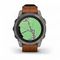 Garmin Fenix 7 Pro Sapphire Solar – титан, кожаный ремешок, премиальные умные часы