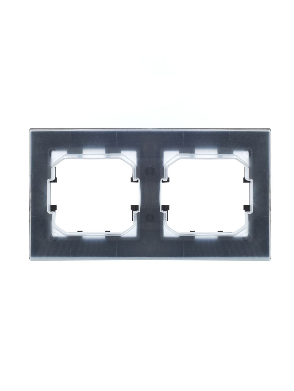 BRITE Рамка 2-местная IP44 РУ-2-БрС-44 сталь IEK