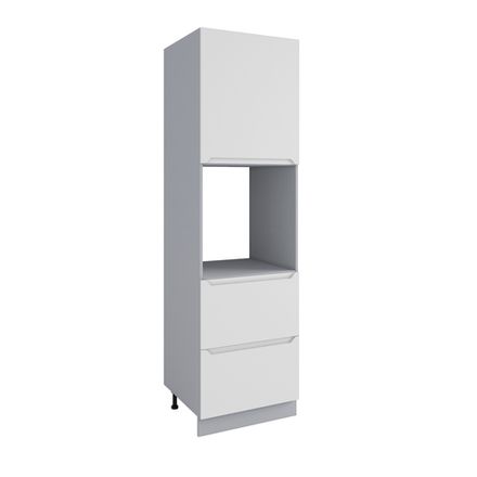 Кухня Модуль ПНЯ 600 М (с нишей) правый Тренто Белая кожа