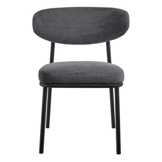Стул Arvo серый шенилл с черными ножками