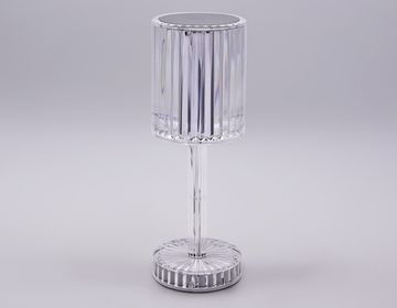 Настольная светодиодная лампа с сенсорным выключателем 3W 3000K/4200K/6400K DE8066 CL прозрачный LED Desk Ambrella