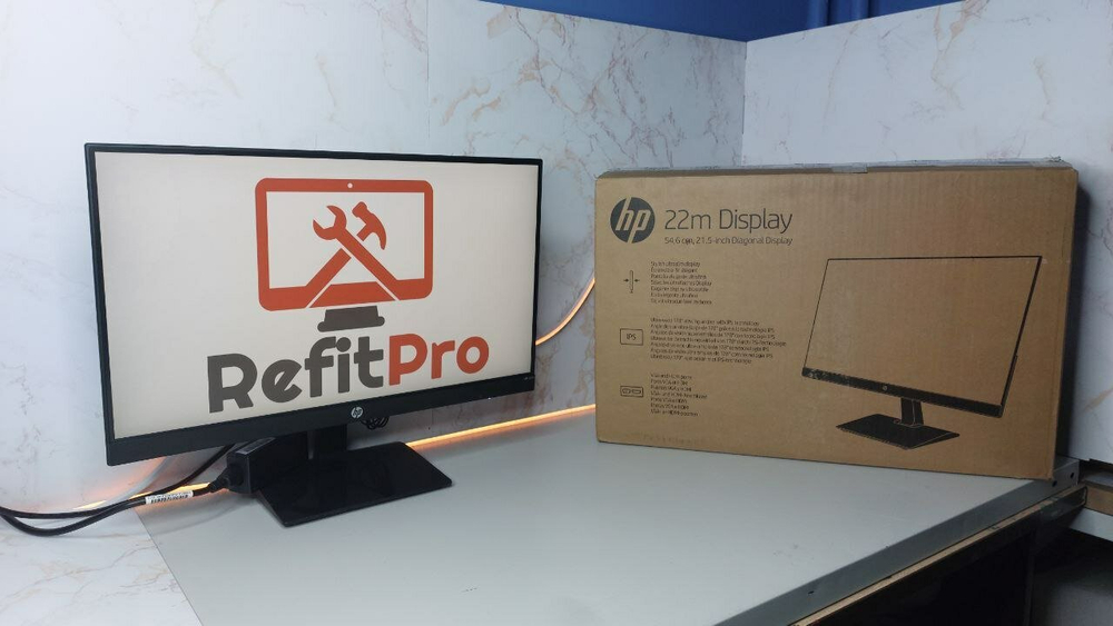 Монитор HP 21.5" 22m 60 Hz, IPS, 5ms, 250 cd/m², HDMI, VGA, Tilt (3WL44AA)