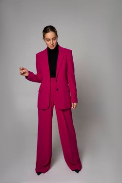 Брюки-палаццо фуксия