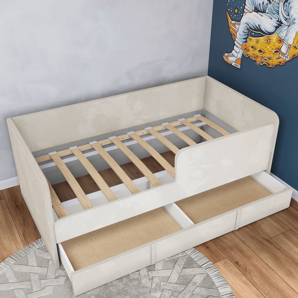 Кровать диван детская 160х80 без ящиков (терракот)