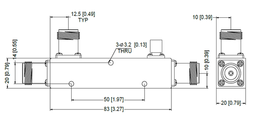 LT-DC-1018-10DB-N Направленный ответвитель, N (розетка), 10dB