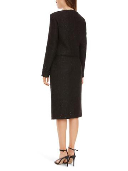 Marc Cain Жакет из твида с вышивкой