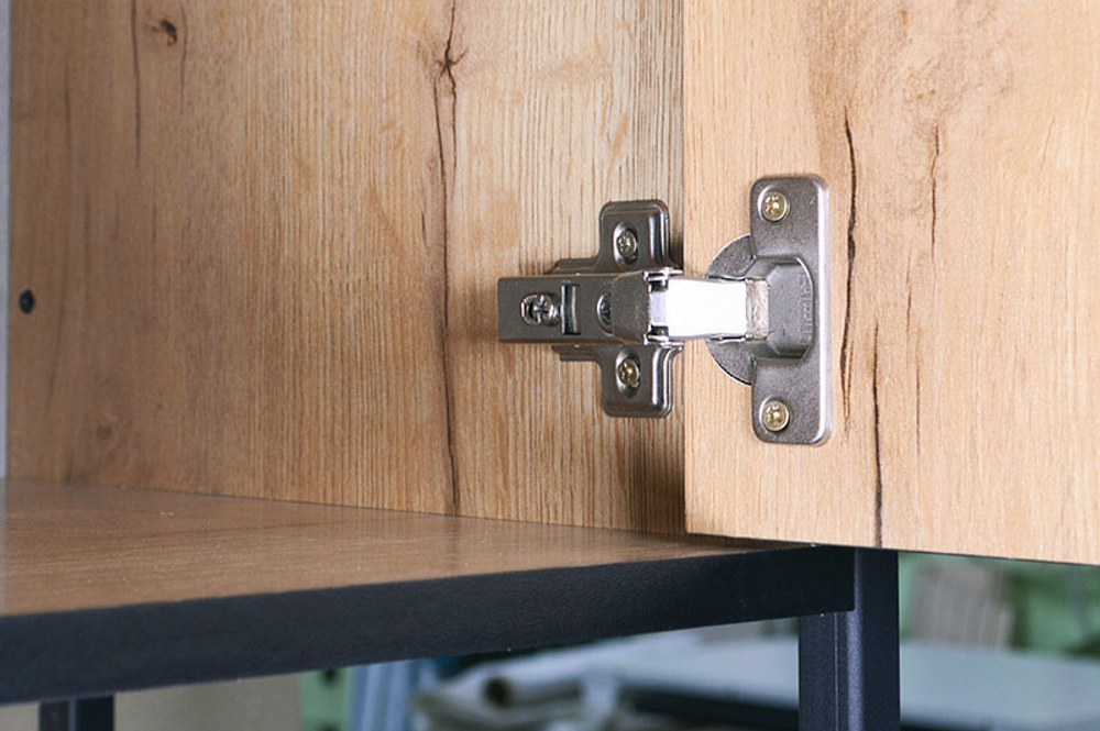 Стеллаж Ивару Берген-3, Дуб крафт золотой/Черный