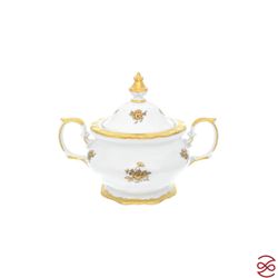 Чайный сервиз Queen's Crown Золотая роза 15 предметов