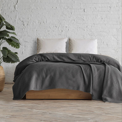 Плед-покрывало из хлопка Nepal, цвет Антрацитовый