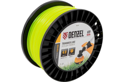 Леска FLEX CORD круглая 4 мм, 69 м, на DIN катушке для триммера Denzel 96283