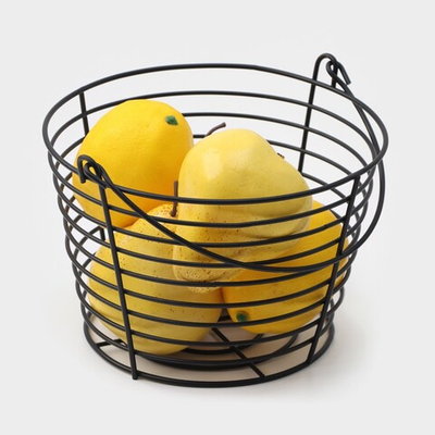 Корзина для фруктов 20х20х13 см (черный)