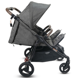 Детская прогулочная коляска для двойни Valco baby Snap Duo Trend Charcoal