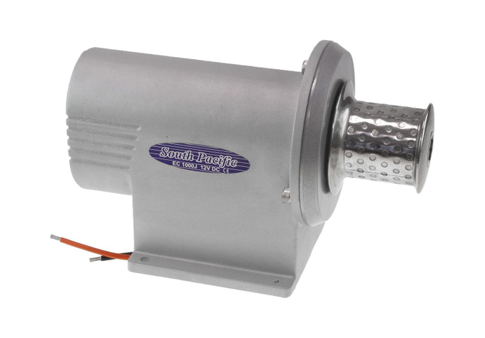 Лебедка якорная South Pacific EC1000J горизонтальная силовая, 1100 Вт, 12 В