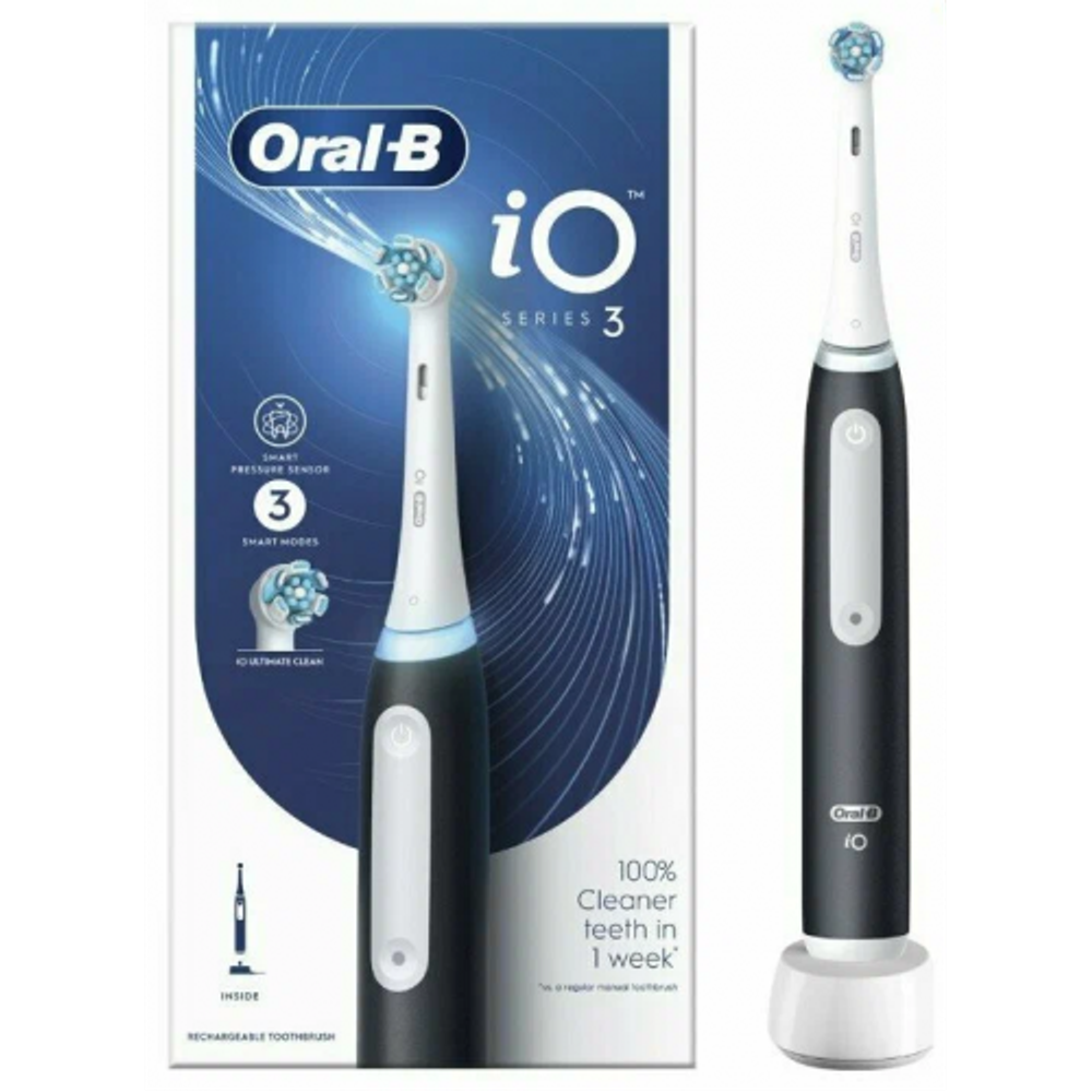 Электрическая зубная щетка Oral-B iO 3 Matt Black (iOG3.1A6.0)