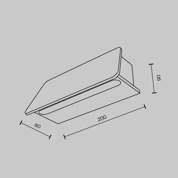 Настенный светильник (бра) Трапп / Trupp 3000K 6Вт IP 54 Outdoor o429wl-l6gf3k
