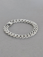 Мужской браслет из стали, панцирное плетение