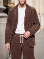 Вельветовый оверсайз коричневый