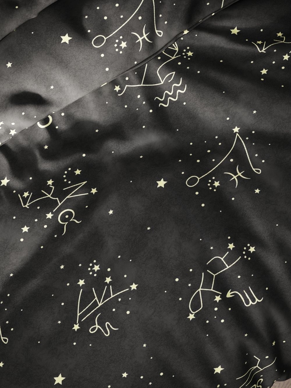 Постельное белье Полисатин Мечта "Созвездие" семейное Наволочка 50х70 см 2 шт Простынь на резинке 160x200 см Пододеяльник 145x215 см 2шт