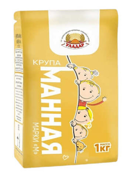 Крупа манная 1кг. Уладар