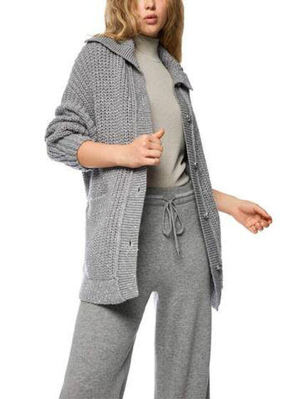 Marc Cain Кардиган вязаный, декорированный пайетками