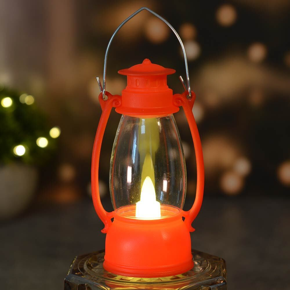 Сувенир новогодний с подсветкой "Лампа. Семейный вечер" 6*6*13см, красный 992672