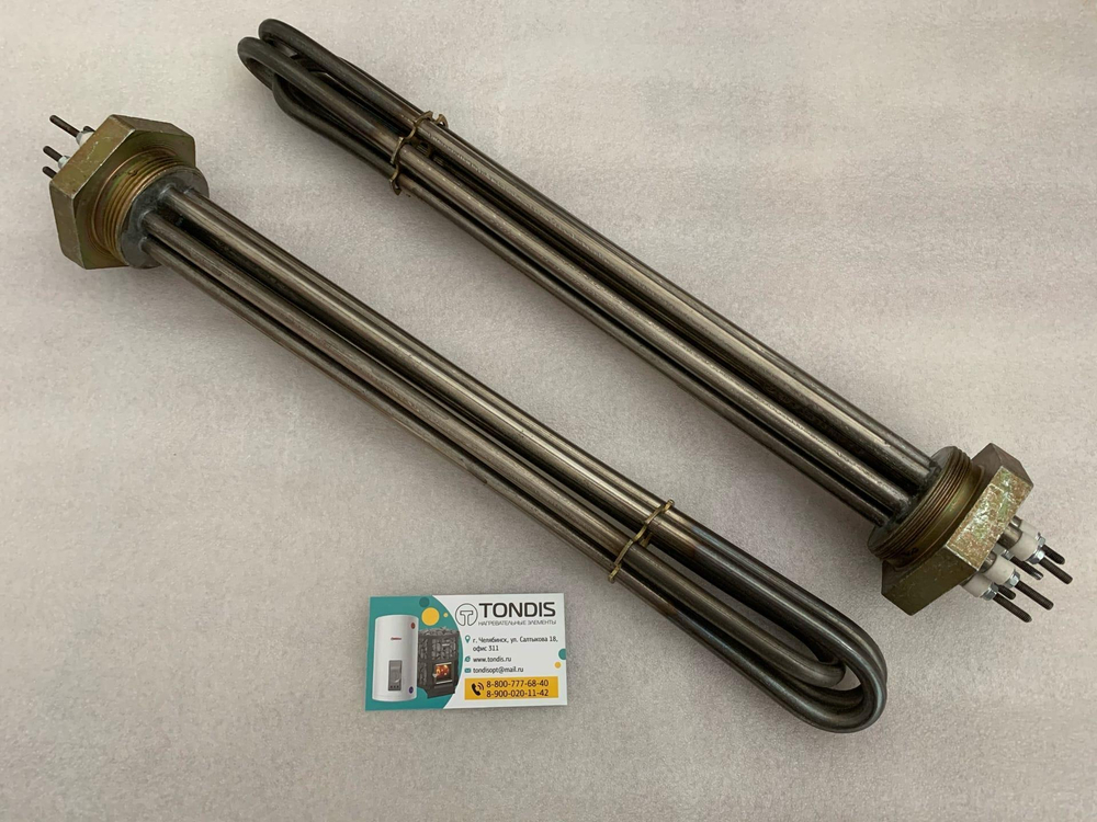 Блок ТЭНБ 20 кВт, 220/380В, нерж. сталь, фланец G2"(59 мм.)