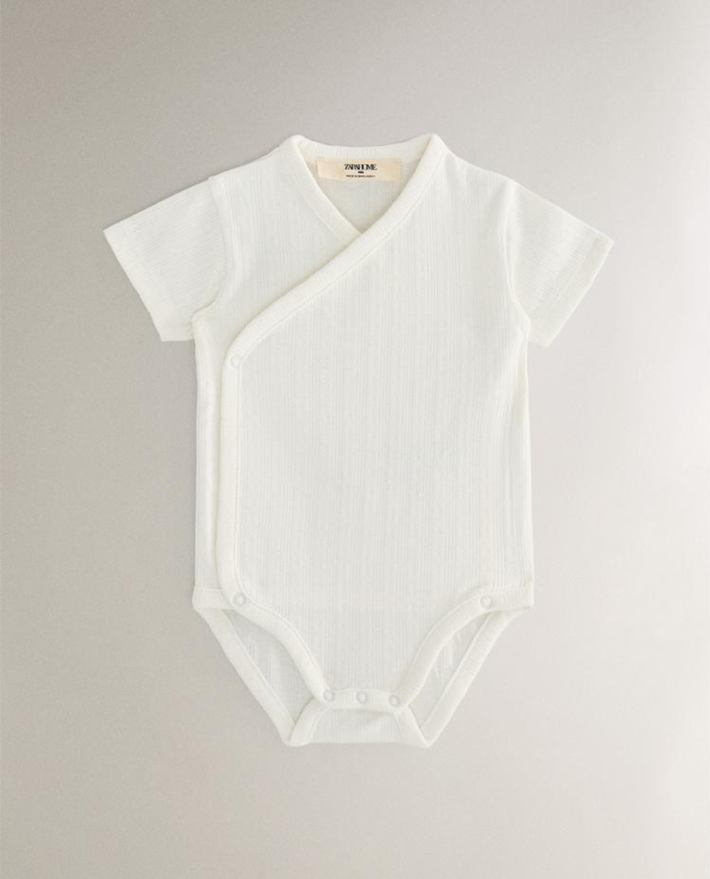 ZARA HOME НАБОР ДЕТСКИХ БОДИ ( 2 ШТ.), СЕРЫЙ