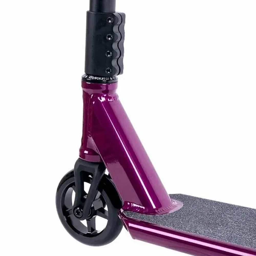 Самокат трюковой Tech Team Provokator 47  purple-black 1/4 фиолетовый/черный
