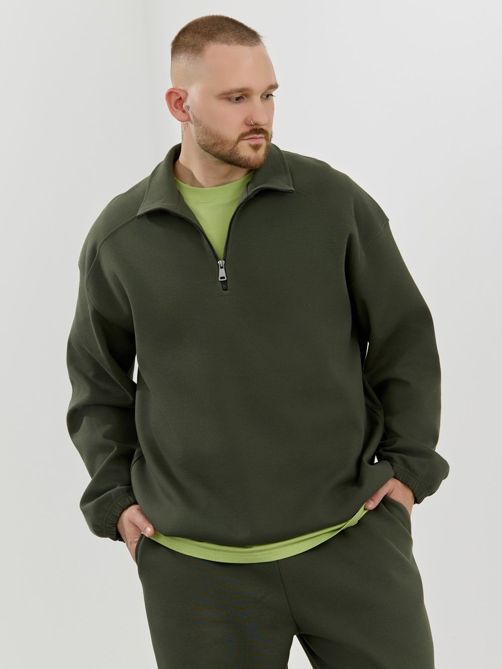 Толстовка мужская Интер-1 Виотекс ХАКИ