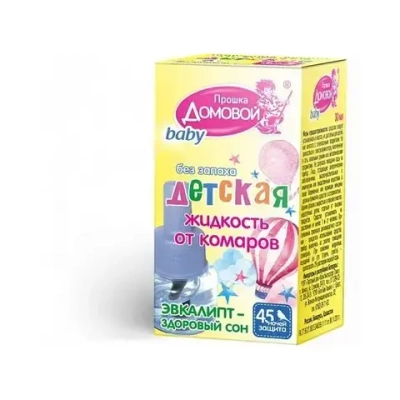 Жидкость от комаров детская Домовой Прошка с экстрактом эвкалипта 45 ночей