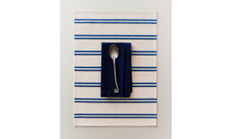 Zara Home сервировочная салфетка из смесовой ткани, узор в полоску, 50 35 см