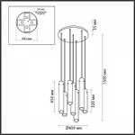 Подвесная люстра Odeon Light Shiny 5061/32LA