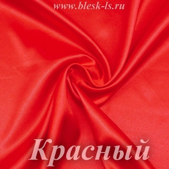 Шелк "Армани" 90гр/м2 - Красный, опт от 10 м
