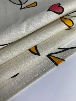 Наволочка 1шт бязь Сказка "Гусь обнимусь" 45x45 см на молнии